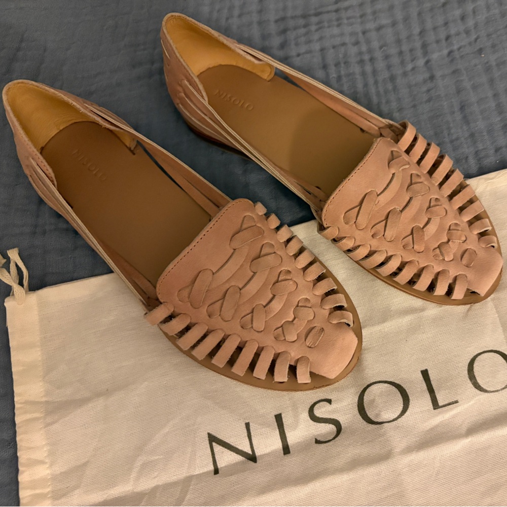 Nisolo Desert Rose Huaraches - Size 8, Never Worn